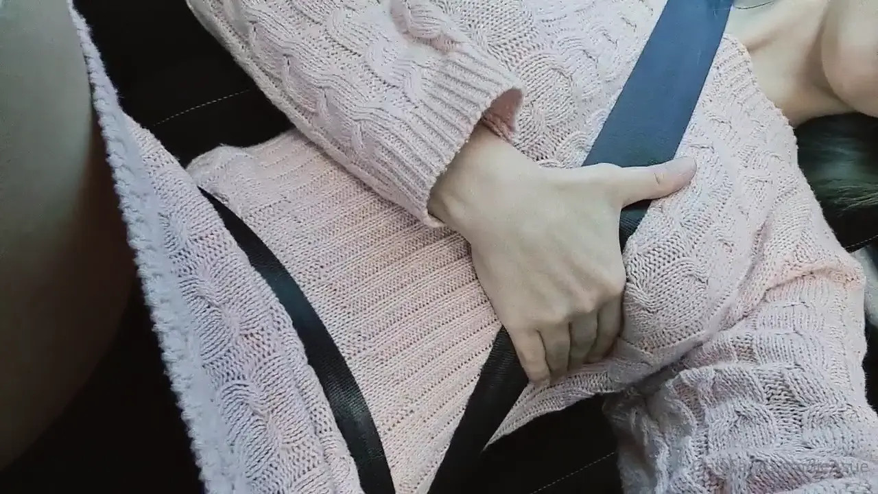 Liensue Massages Her Tits Through Her Sweater