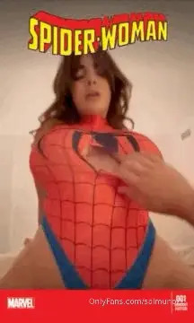 Salmunozz As Spider Woman Is So Hot Her Suit Got Ripped