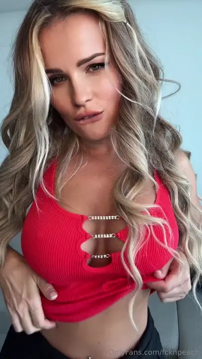 Fcknpeach Lets Huge Tits Loose And Plays With Pink Perky Nips