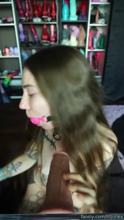 LiliJunex Takes A Rough Deep Throat With Eye Contact POV