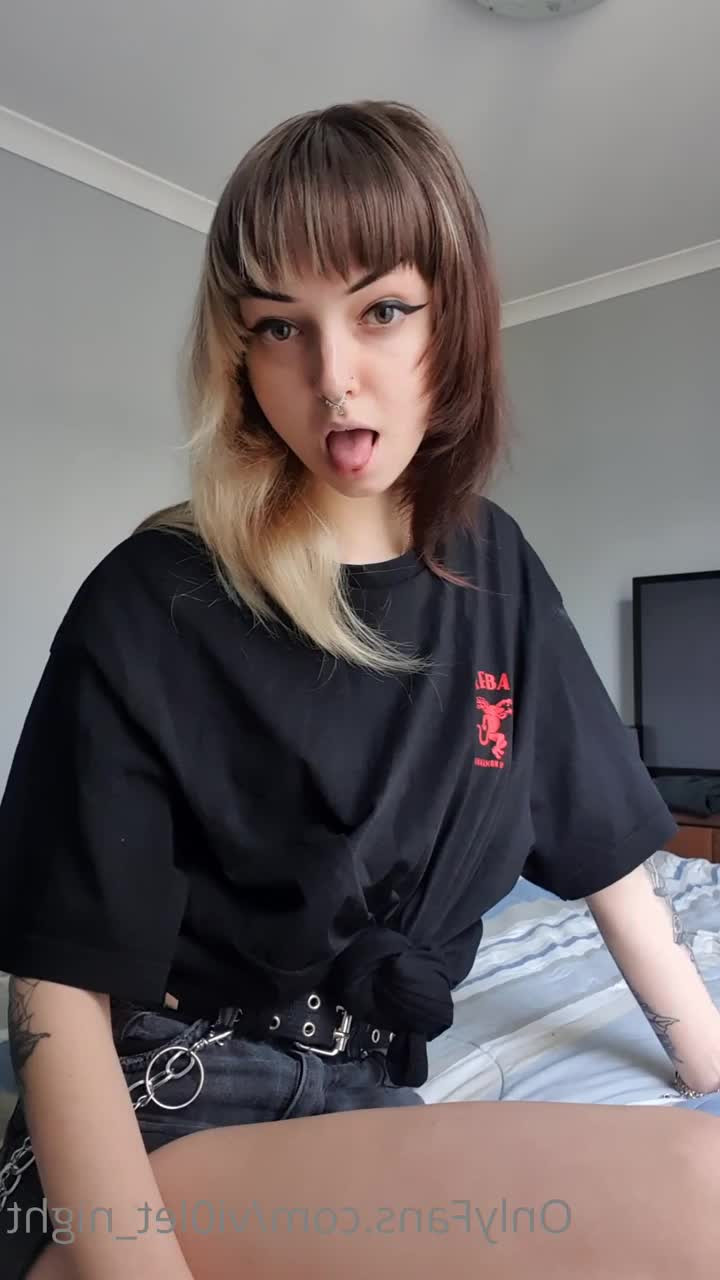 Violet [ vi0let_night ] - happy valentine s day babe  watch me play with this dick in the