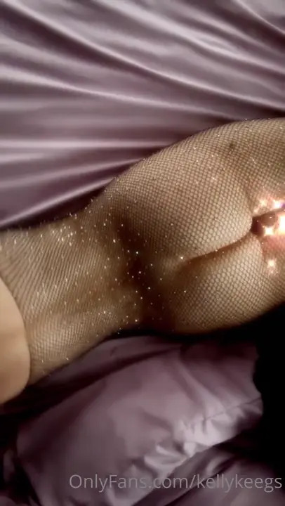 Kellykeegs Hot In Her Shimmering Fishnet Bodysuit