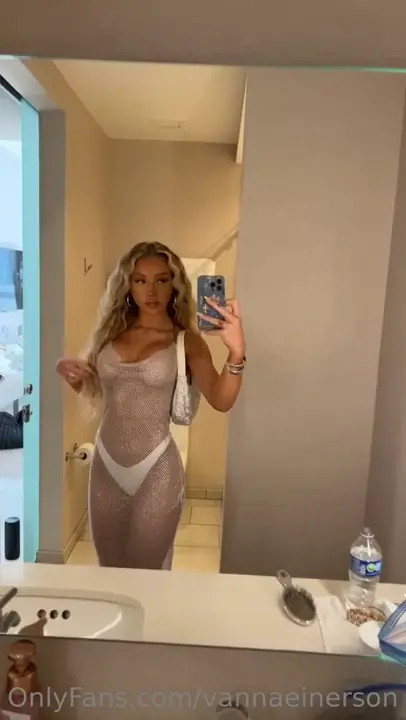MIrror Selfie In Her See Through Outfit