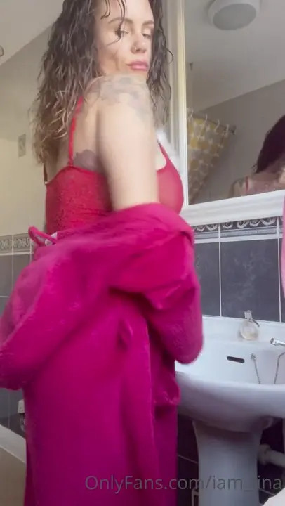 Iam_Lina Teasing In The Bathroom In See-Through Lingerie