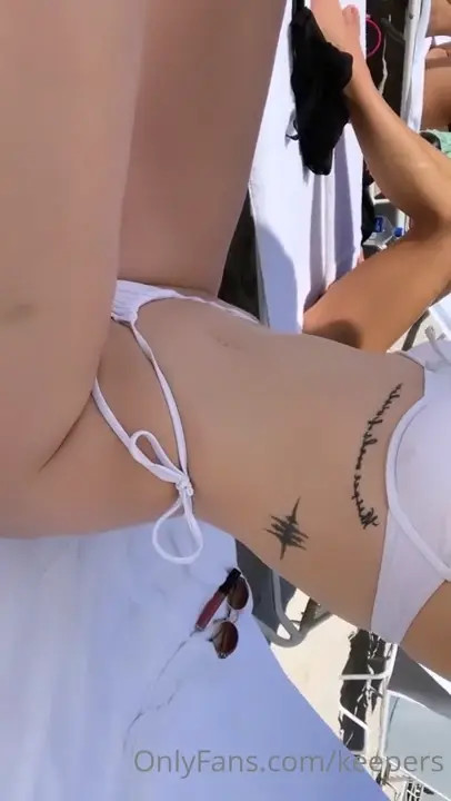 Keepers Flaunts Bikini Bod On The Beach