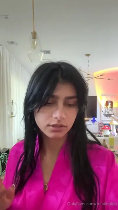 Mia Khalifa Shows Off Her Tits And Her G-string