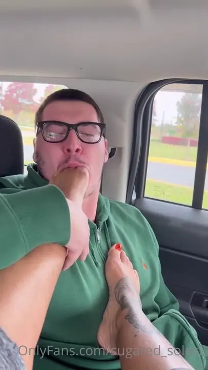 Sugared_Soles2 Teasing Her Tits While Giving Footjob - ePornLeak