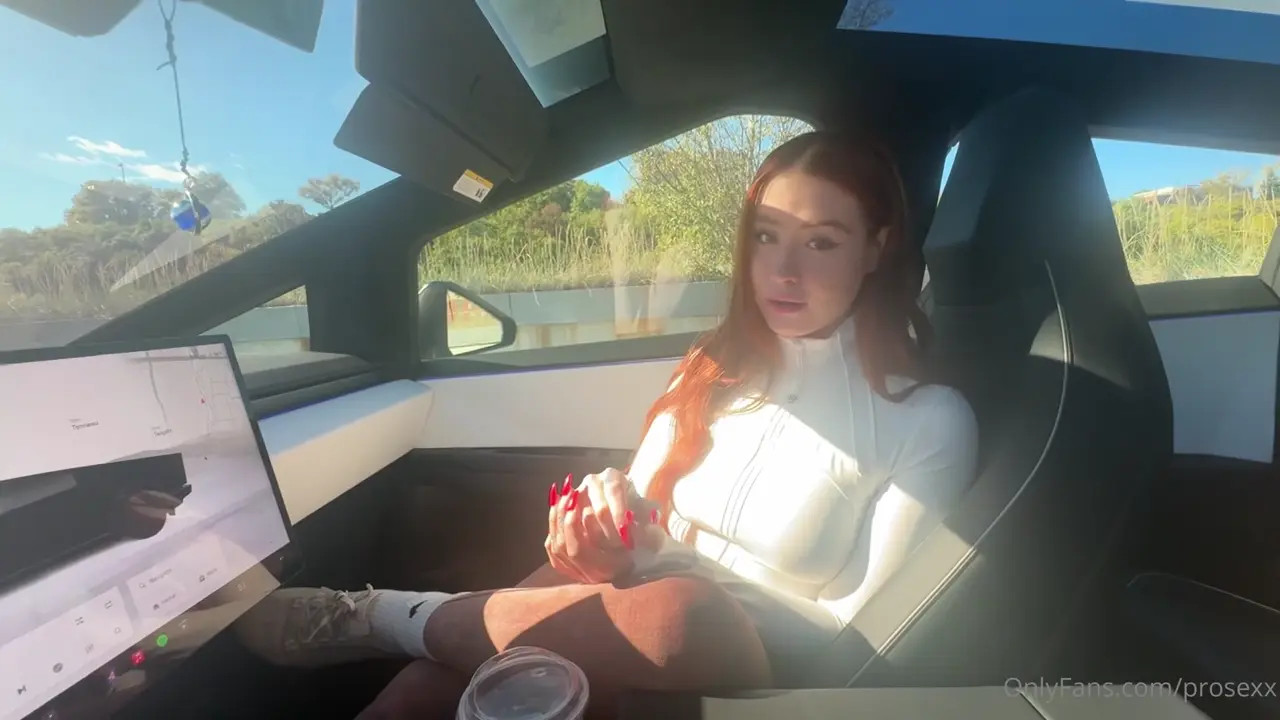Rose Prosexx Sucks Dick And Gets Fucked In A Tesla