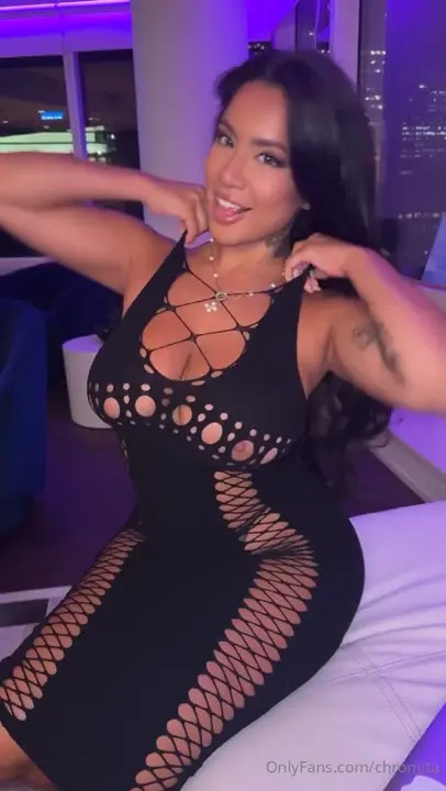 Chromita Teases Huge Tits In Sexy Dress