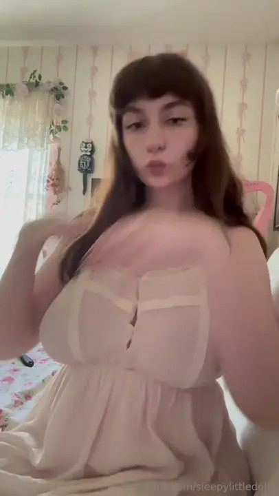 Teasing With A Sexy Night Dress