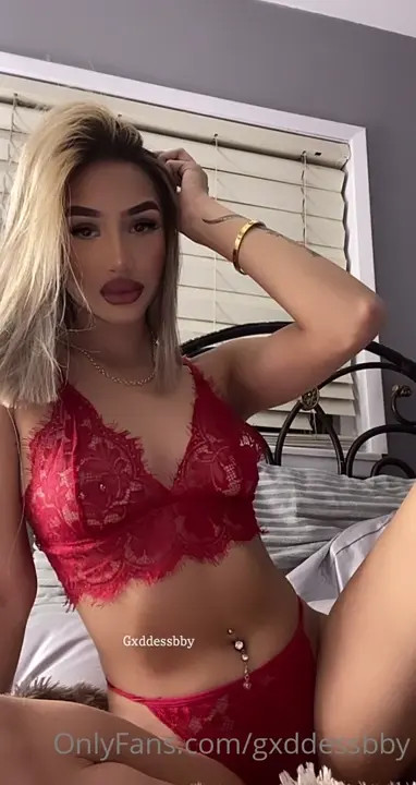 Gxddessbby Sexy In Her Red Lingerie
