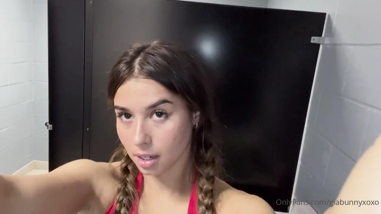 Gia Bunny Shower Tease With Solo Play