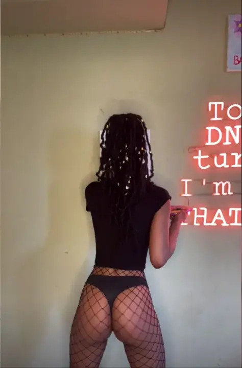 Urfavgirlfriend Wiggles Her Ass In Fishnets