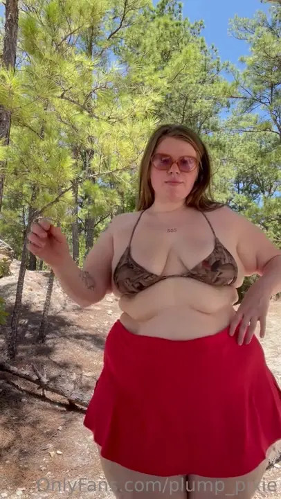 Plump Pixie In Outdoor Bikini Tease
