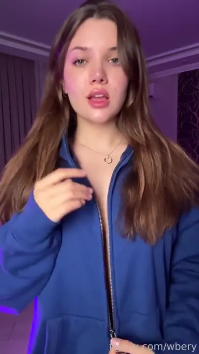 Wbery Unzips Jacket For A Tit Tease