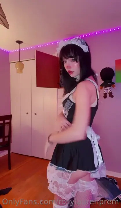 Rosylaurenprem Teases In Naughty Maid Outfit