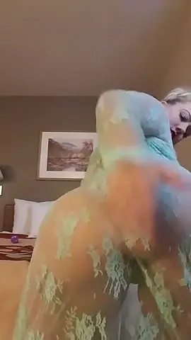 Ryleerabbit Rides Her Purple Dildo On The Bed
