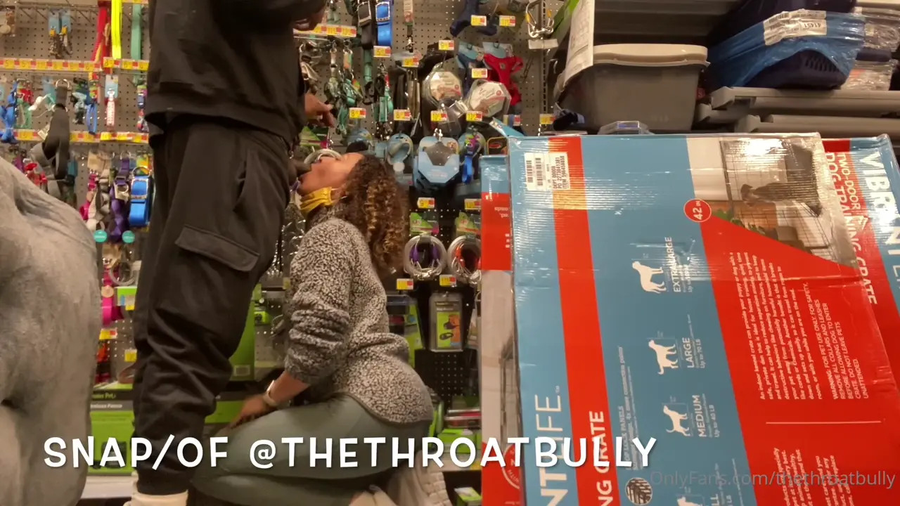 Thethroatbully Sucks A BBC In Public