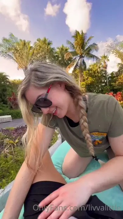 Livvalittle Gets Taken On A Lounge Chair