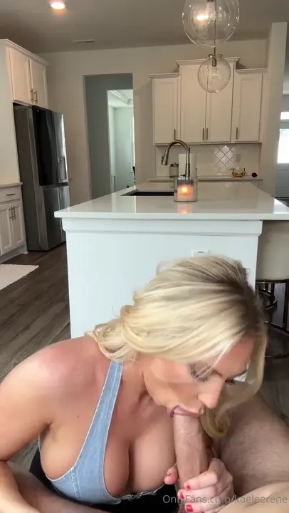 KaeleeRene’s Kitchen Fuck Ends With A Creampie