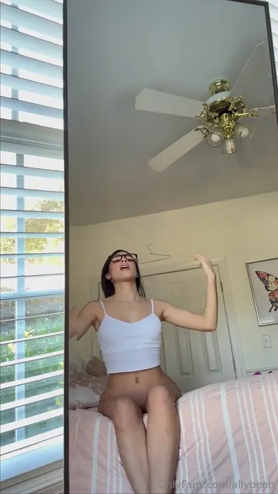 Allybean Slowly Pulls Her Top