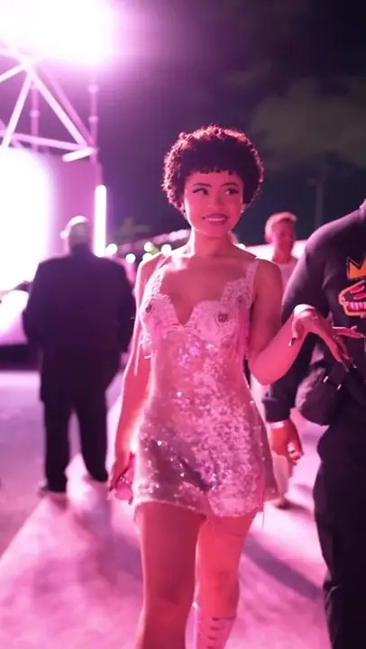 Ice Spice Walks Slow Mo In Shiny Dress - ePornLeak