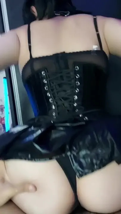 Goth Demon Mika Bounces On Her Guy's Dick