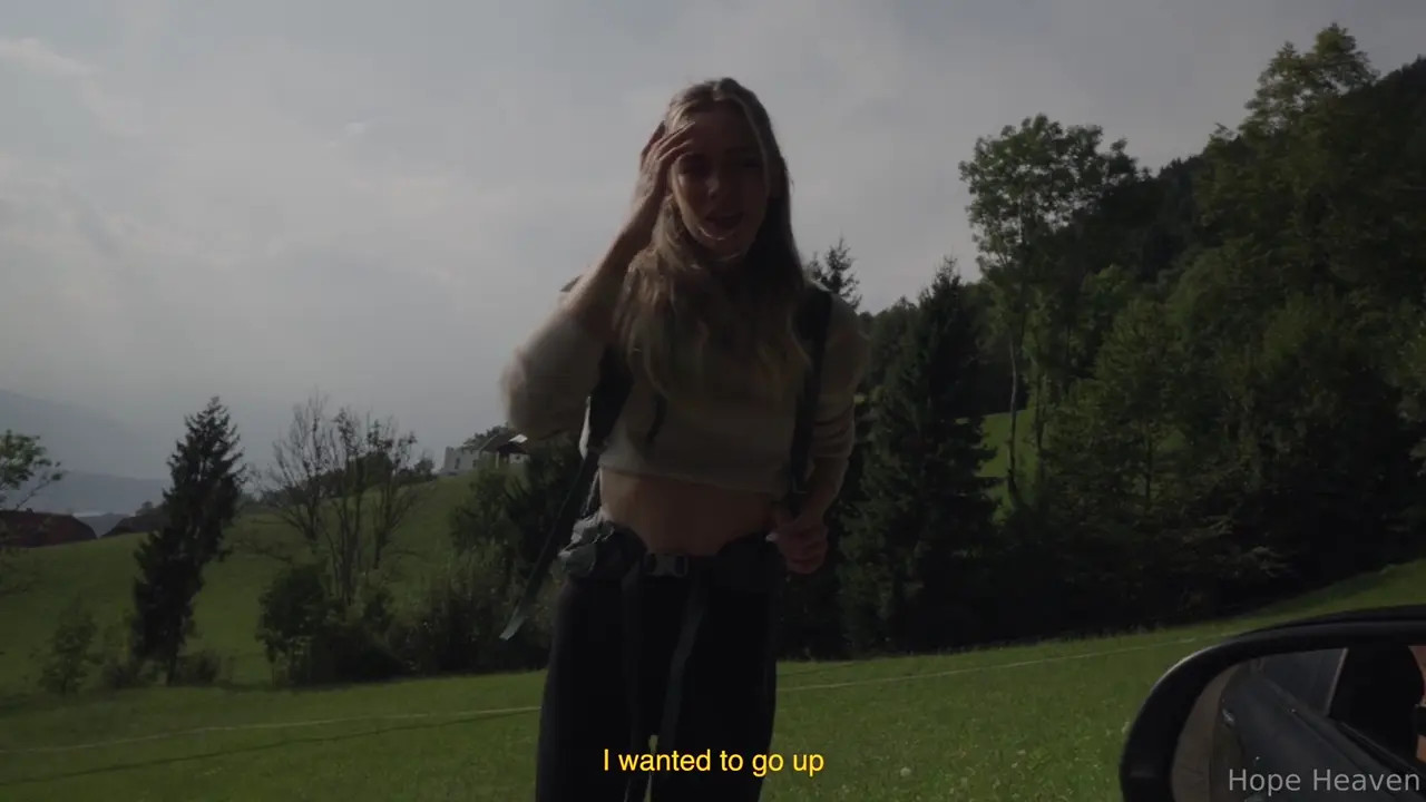 Hope Heaven Rides A Stranger's Dick Outdoors