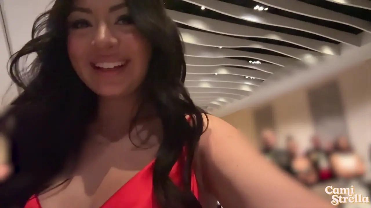 Camistrella Gets Wrecked In Her Red Dress