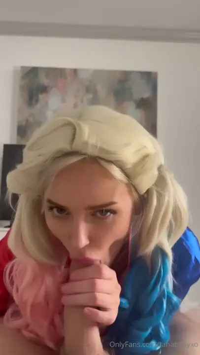 TanaBabyXO Blows And Rides As Harley Quinn