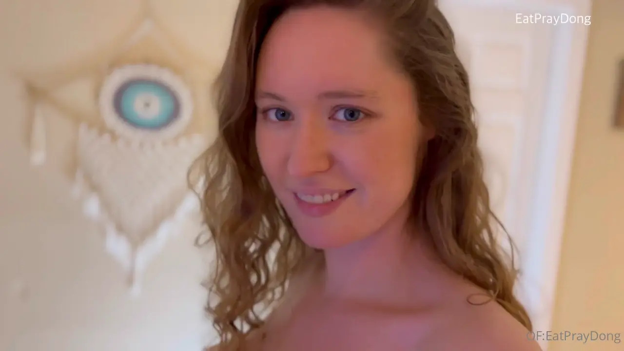 Eat Pray Dong Masturbating With A Dildo