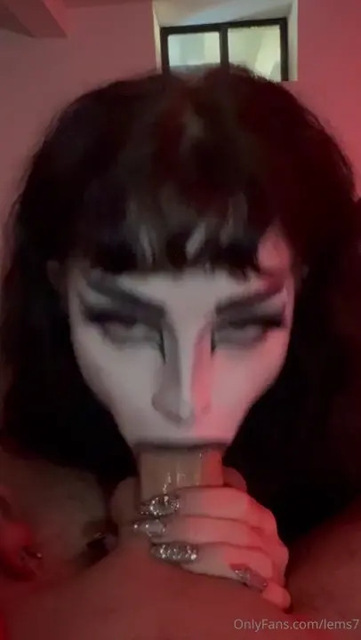 Lems7 Sucks Cock With Goth Makeup On - ePornLeak