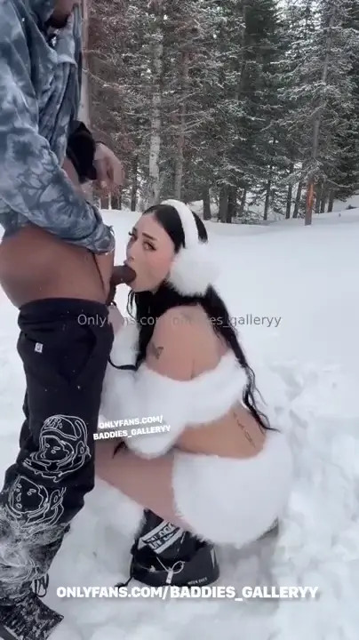 Auhneesh Nicole Gets Doggy Fucked On The Snow