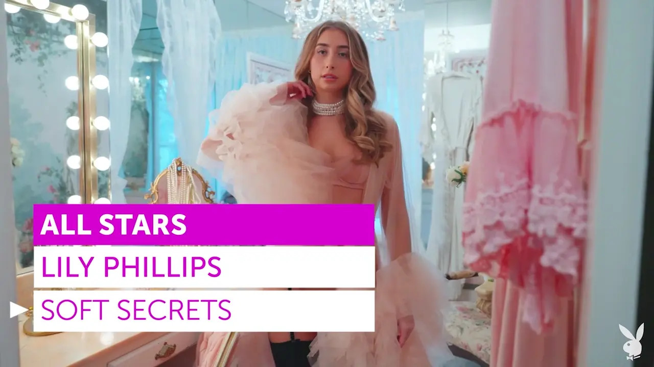 Lily Philips Strips And Teases In Hot Lingerie