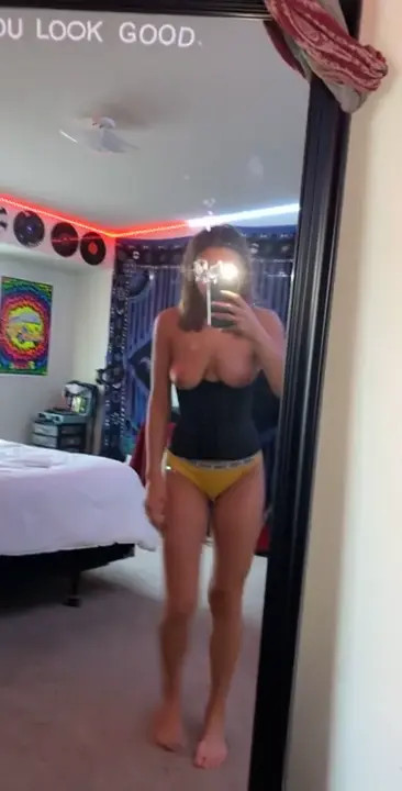 Crazyjamjam With Her Tits Out In A Corset