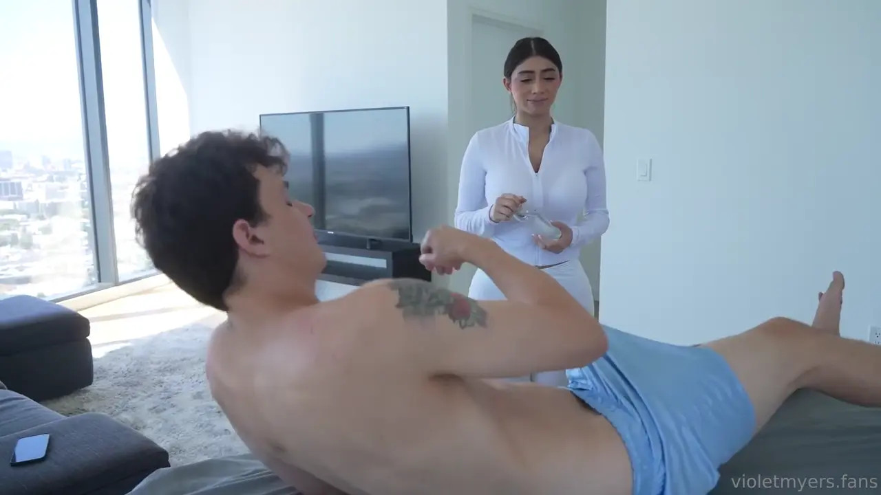 Violet Myers Gets Rammed On The Sofa