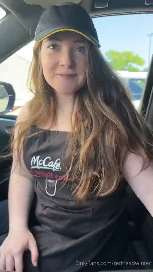 RedHeadWinter McDonalds Car BG Video Leaked - ePornLeak