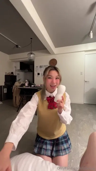 Lillie Nue Plays With His Cock And Sucks It