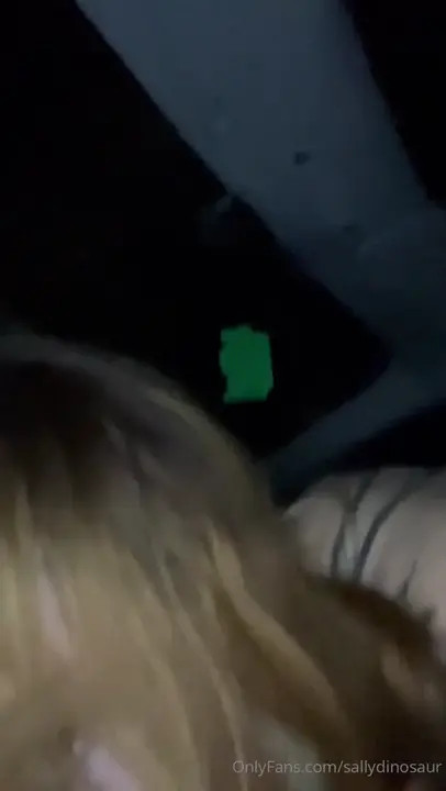 Sallydinosaur Gives BJ Then Masturbates In Car